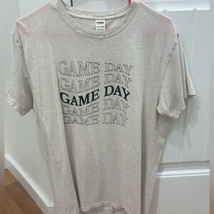 PINK Victoria's Secret Cream 'Game Day' Tee